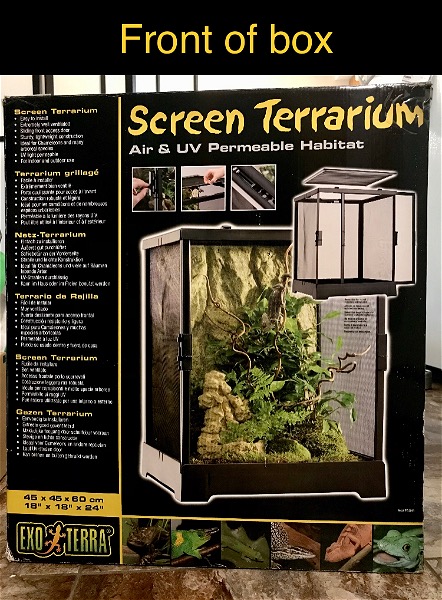 BNIB 18x18x24high exoterra screen terrarium - Reptile Classifieds Canada